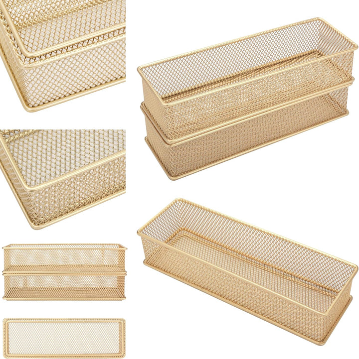 Annova Netz-Schubladenschrank und Regal, Organizer, Aufbewahrungskorb, für Schule, Büro, Zubehör, 2