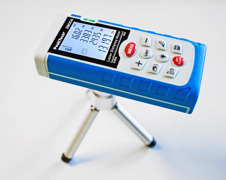 PeakTech Profi Laser- Entfernungsmesser 0.05 m bis 40 m - Distanzmessgerät mit hoher Präzision und F