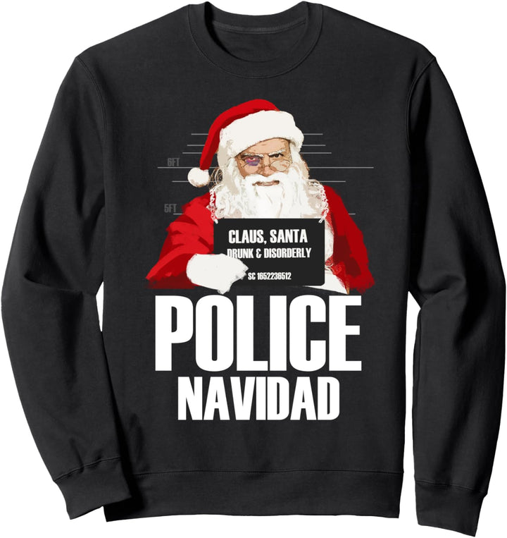 Police Navidad Lustiges Weihnachts-T-Shirt Sweatshirt