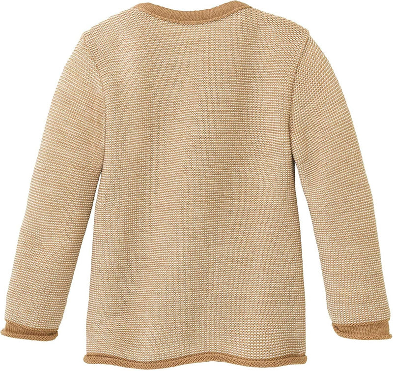 Disana MELANGE-JACKE, mit Wickelverschluss | 100% Bio-Merinowolle GOTS, IVN Best | Newborn Baby Klei