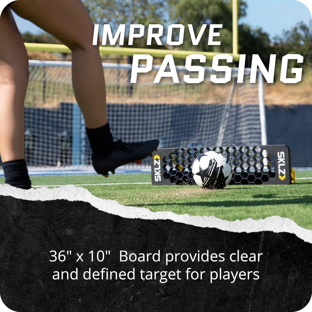 SKLZ Unisex-Erwachsene Board-Soccer Rebounder Portable Trainer, Schwarz