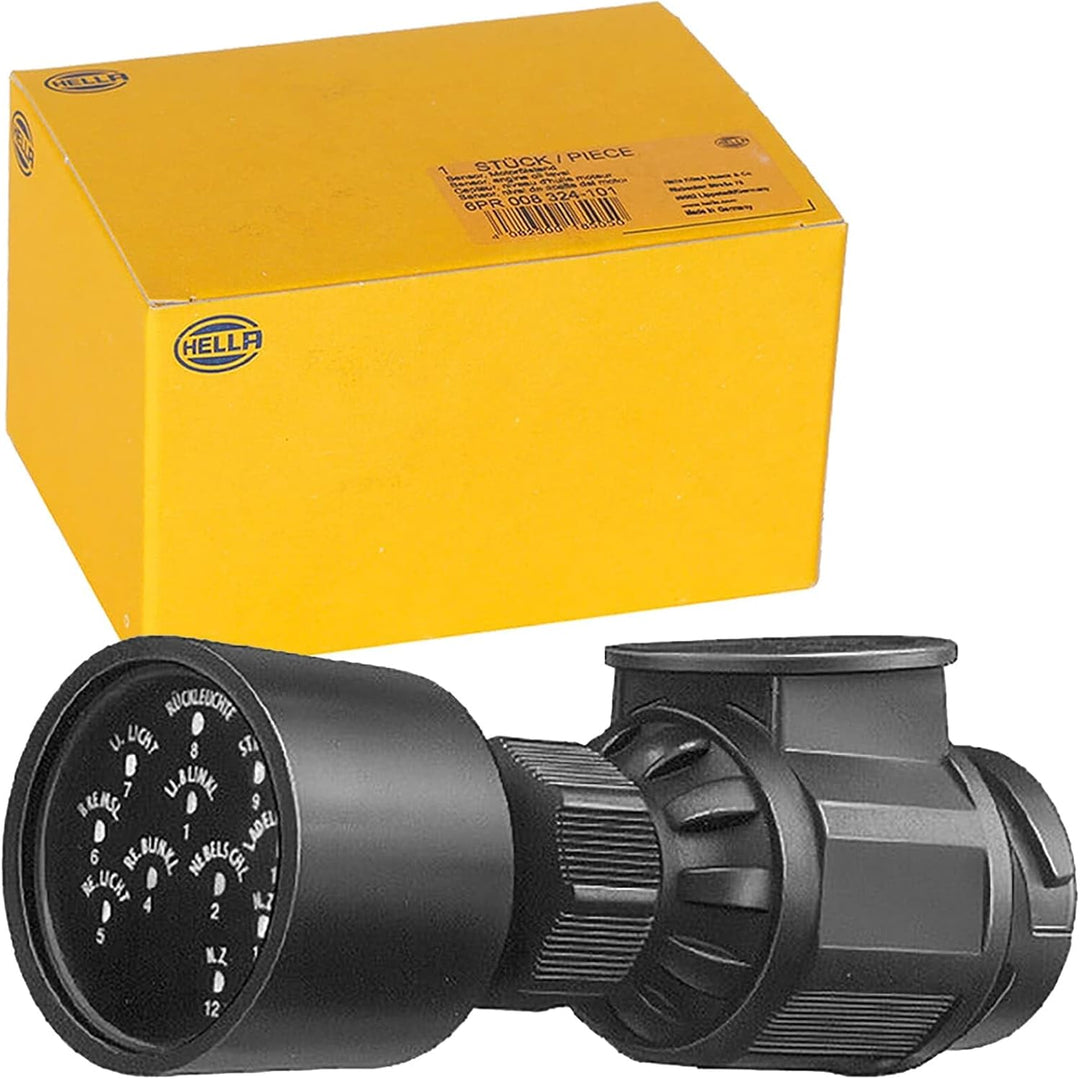 HELLA - Prüfgerät, Anhängersteckdose - 12V - 13-polig - DIN/ISO: 11446 - mit LED-Anzeige - 8PD 007 2