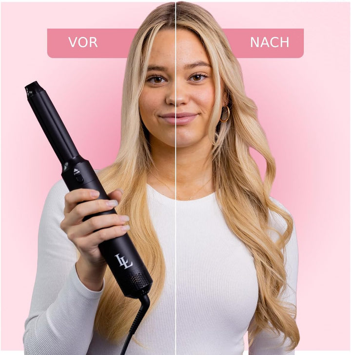 Largolash 5 in 1 Warmluftbürste Set, Schnelltrocknend Föhnbürste, Warmluft Lockenbürste, 3 Temperatu