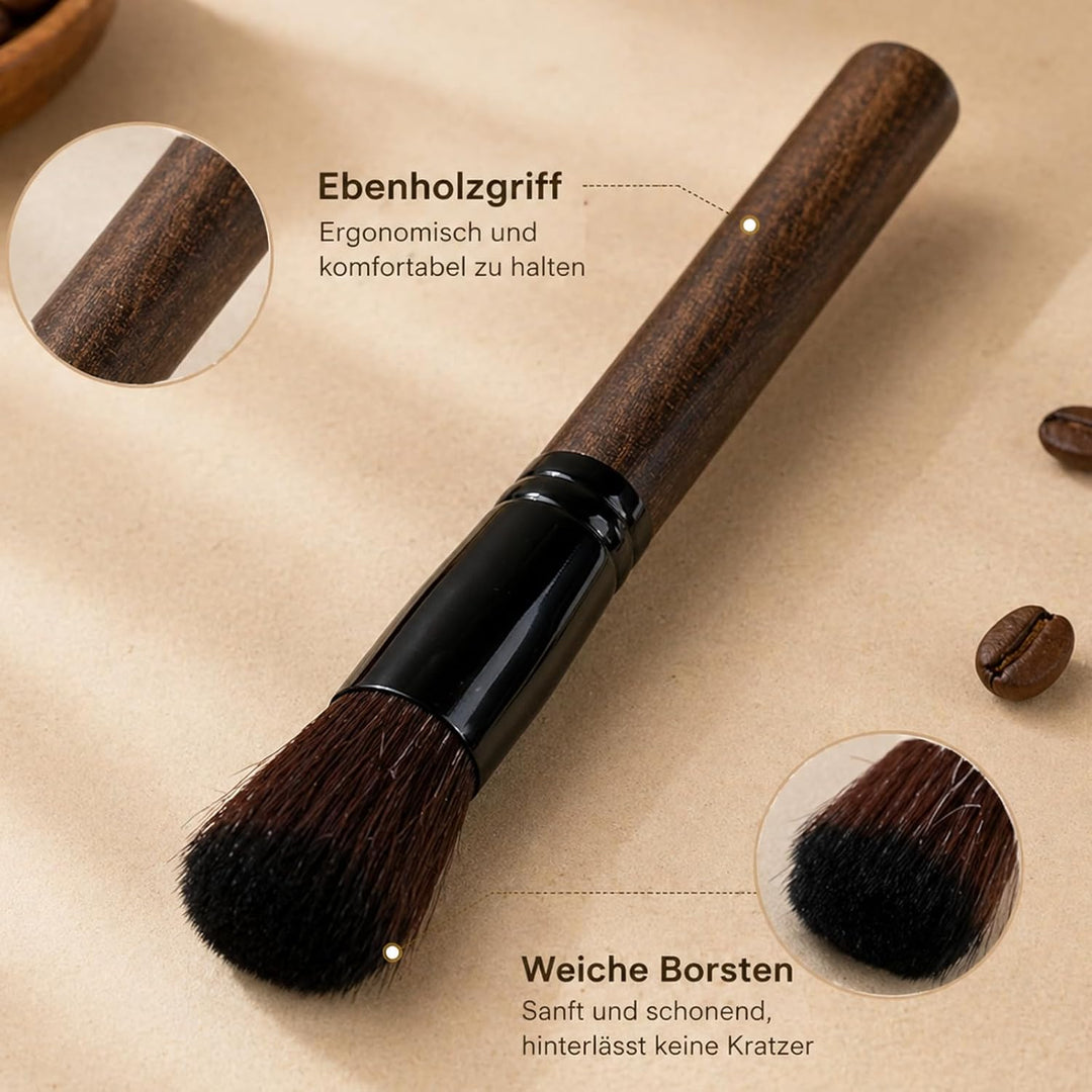 Klopfbehälter mit Barista-Bürste, Kaffeesatz-Auffangbehälter für Siebträger, stossdämpfendes Design,
