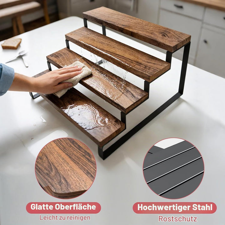 4 törtchen aus Holz, langlebige und leicht zu fertigen Cupcakes, für die partydekoration in ländlich