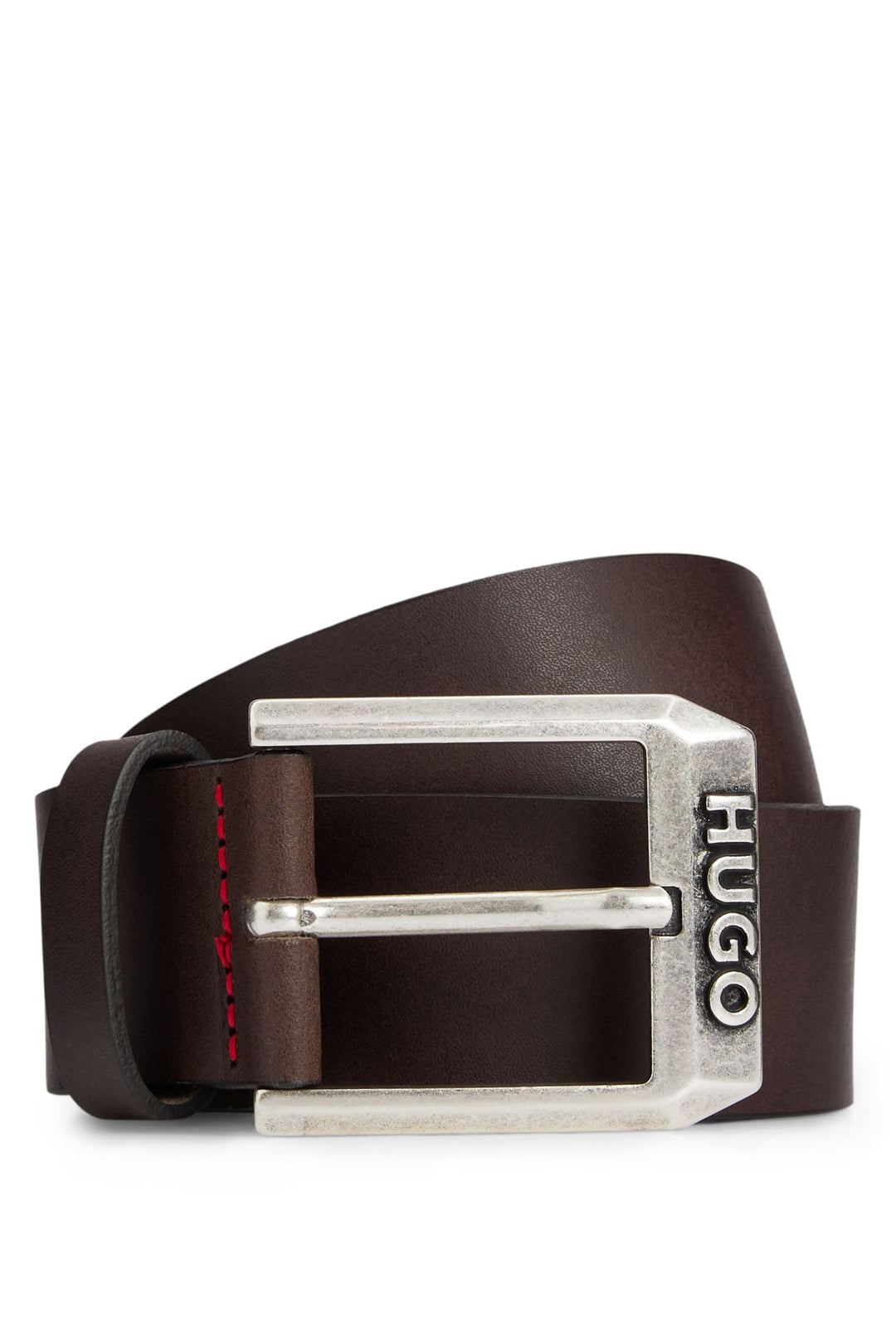 HUGO Herren Gürtel, Dark Brown