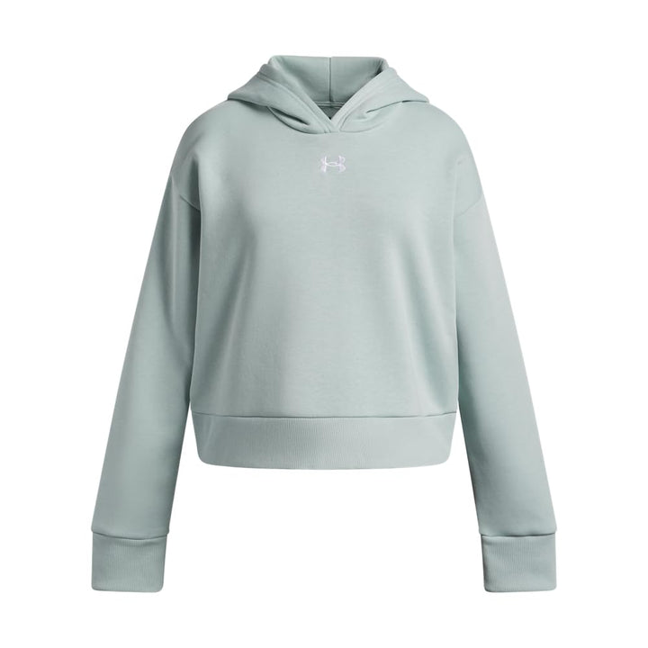 Under Armour Mädchen Rival Fleece Crop Hoodie Kapuzenpullover 68 Emaille Blau / Weiss, 68 Emaille Bl