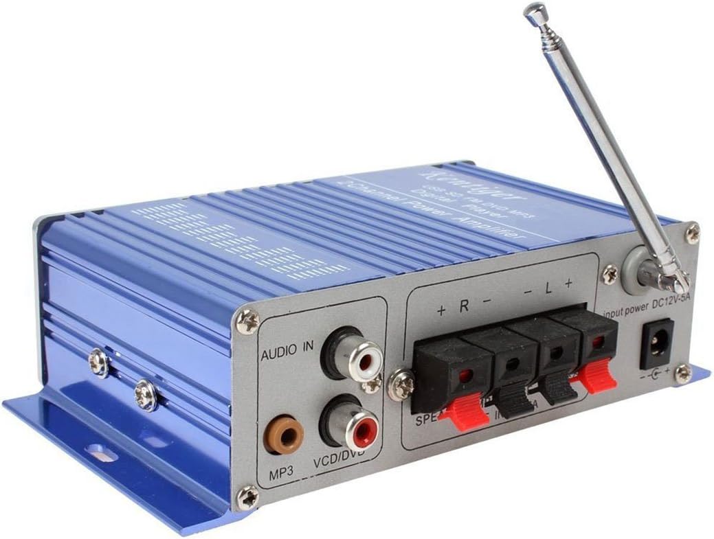 DollaTek 12V Hallo-Fi Digital Stereo Audio Verstärker USB SD DVD FM Audio Stereo Radio MP3 Lautsprec