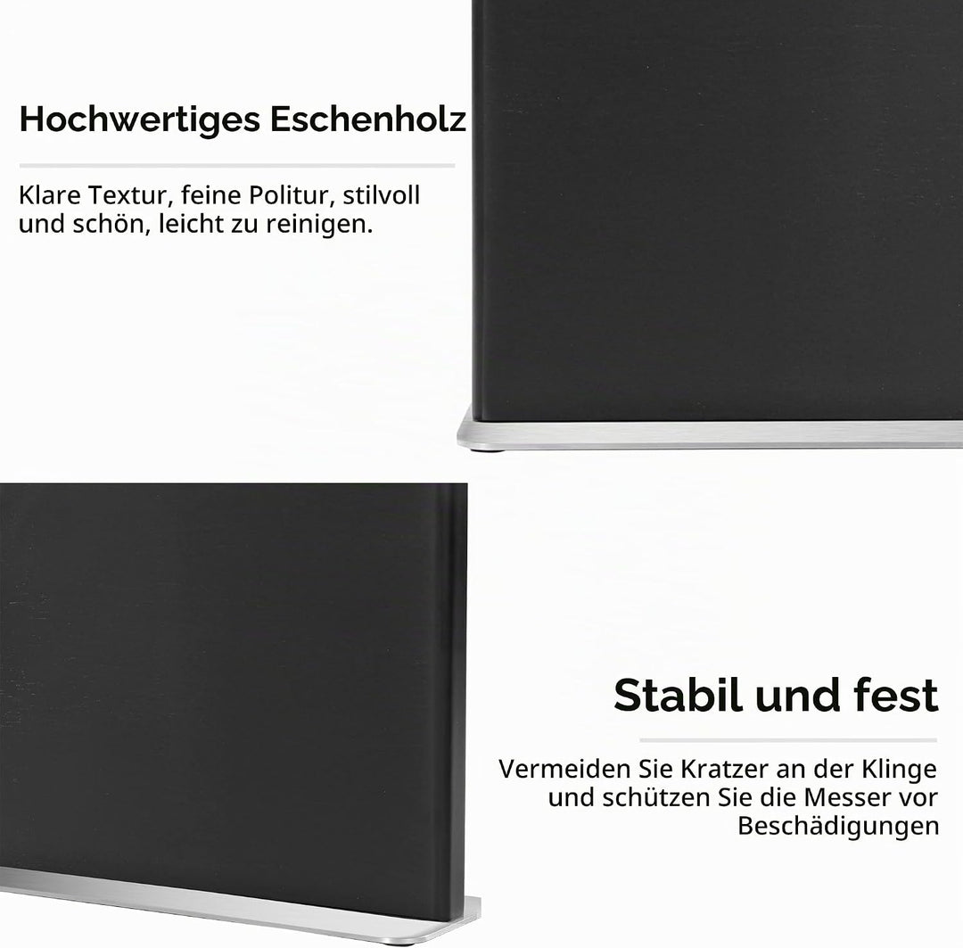 WILDMOK Magnetischer Messerhalter, Doppelseitiger magnetischer Messerblock, Magnetische Ständer aus