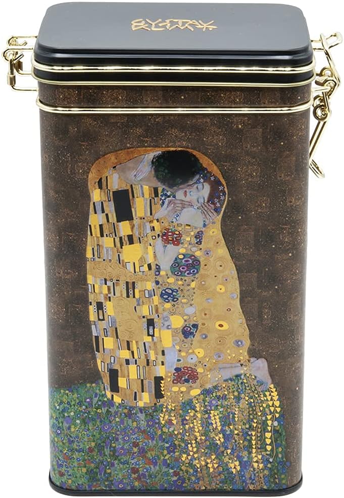 Fridolin Vorratsdose/Kaffeedose aus Metall mit Verschluss - Gustav Klimt: Der Kuss