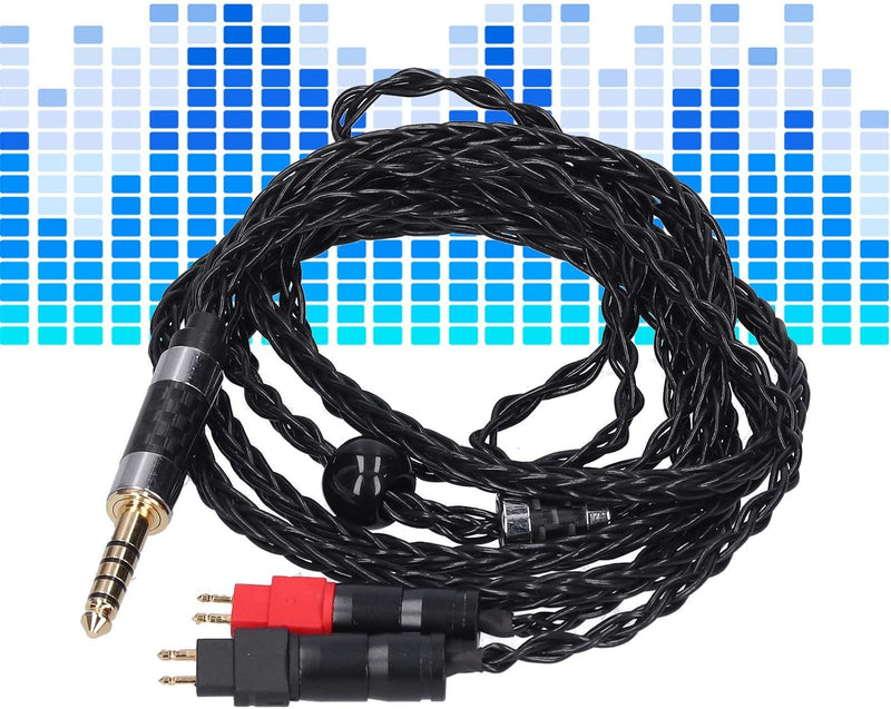 ASHATA Ersatzkabel für Sennheiser, 8-adriges Symmetrisches OCC-Doppelkabel-OCC-Audiokabel für Sennhe