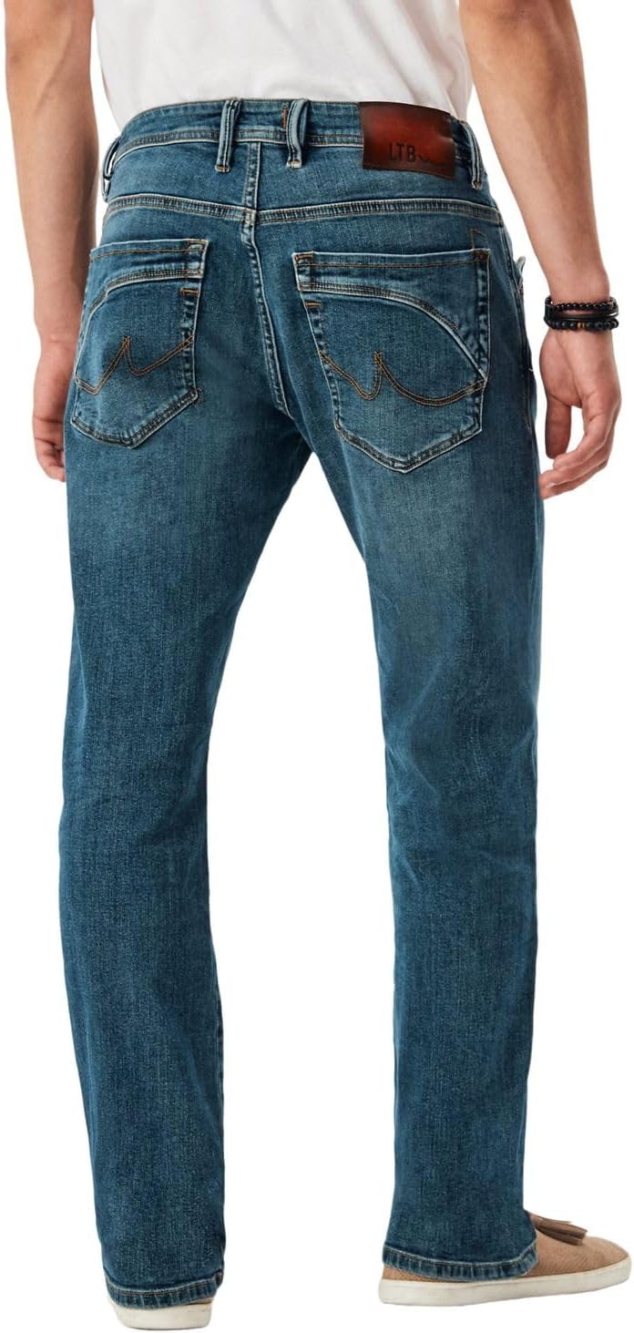 LTB Herren Jeans Hose Roden Bootcut Jeanshose Basic Baumwolle Denim Stretch Tiefer Bund Blau w28 w29