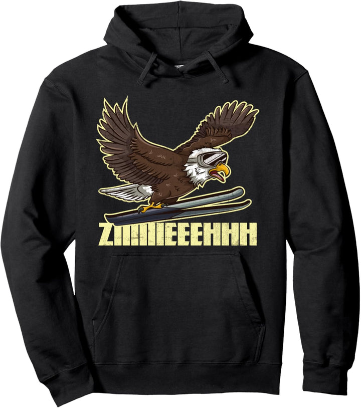 Skispringen Adler Skispringer Skifliegen Winter Pullover Hoodie