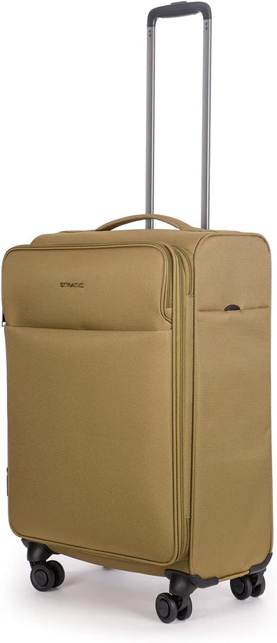 Stratic Light + Koffer Weichschale Reisekoffer Trolley Rollkoffer mittelgross, TSA Kofferschloss, 4