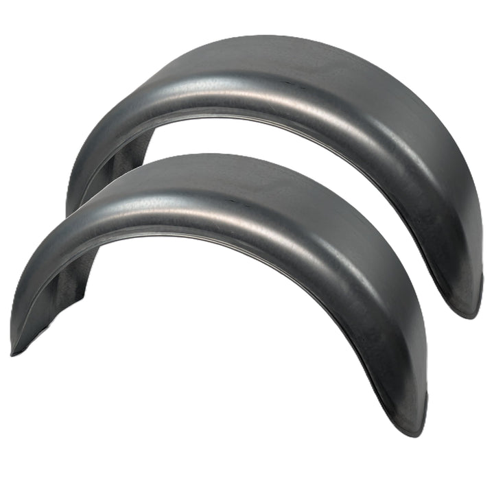 HGW Paar Kotflügel Stahlblech verzinkt für Pkw-Anhänger, einachsig – 200 mm Breite, 660 mm Spannweit