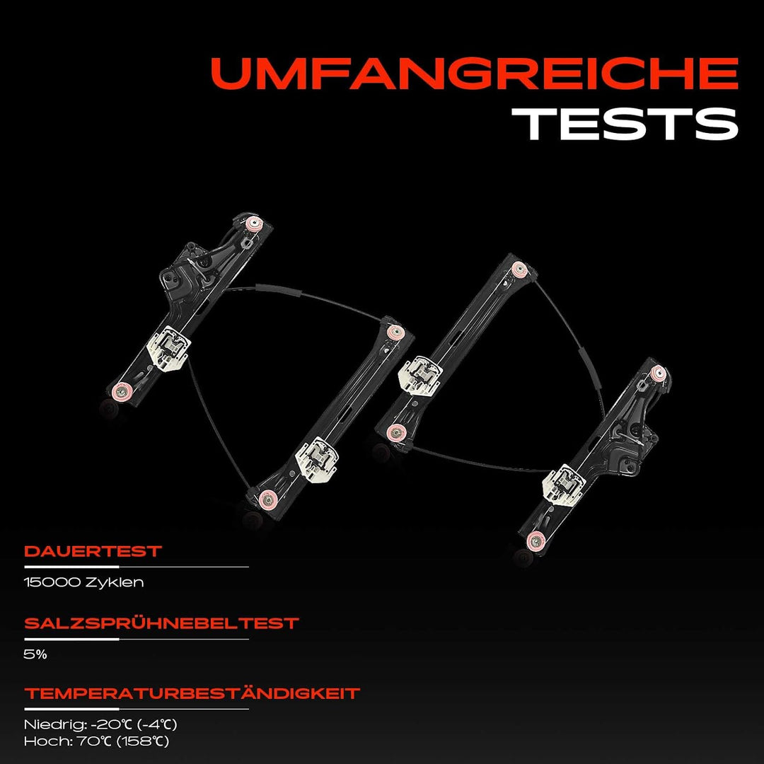 Frankberg 2x Fensterheber Elektrisch Ohne Motor Vorne Links Rechts Kompatibel mit M.i.n.i F55 Schräg