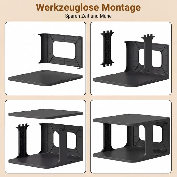 COSTWAY stapelbares Schuhregal schmal, vertikaler Schuhorganizer, freistehende Schuhablage Kunststof