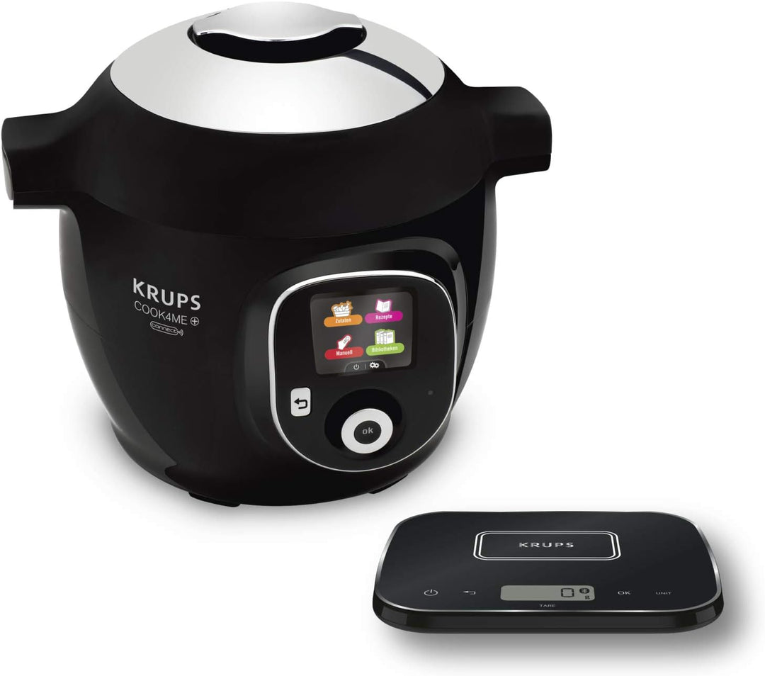 Krups CZ8568 Cook4Me+ Grameez Multikocher inkl. vernetzte Küchenwaage, (1600 Watt, 6 Kochstufen, Fas
