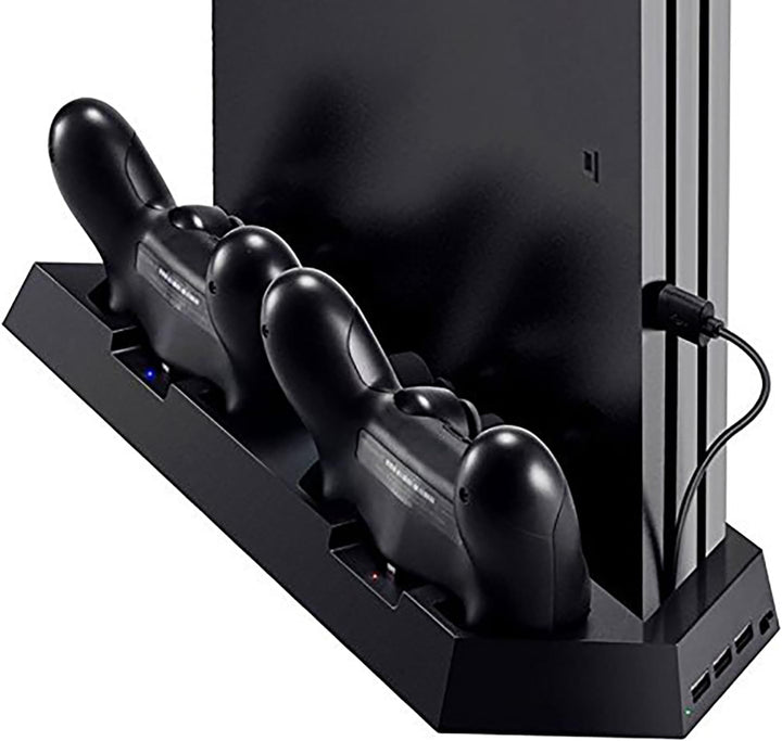 OSTENT Dual Controller Ladegerät Lüfter USB Hub Vertikale Ständer für Sony PS4 / Slim/Pro Konsole