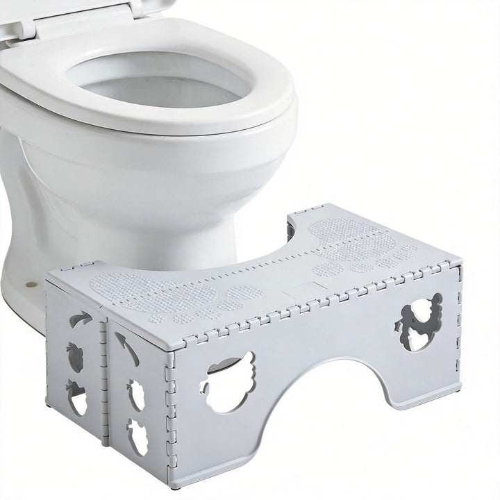 Toilettenhocker Klappbar WC Hocker für Erwachsene Kackhocker | Faltbarer Tritthocker Badezimmerhocke