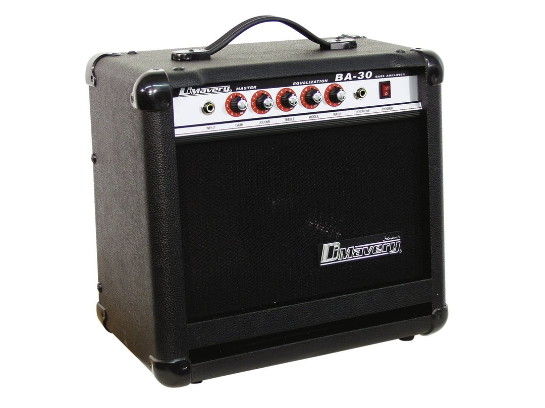 DIMAVERY BA-30 Bass-Verstärker 30W | 30-W-Gitarrenverstärker