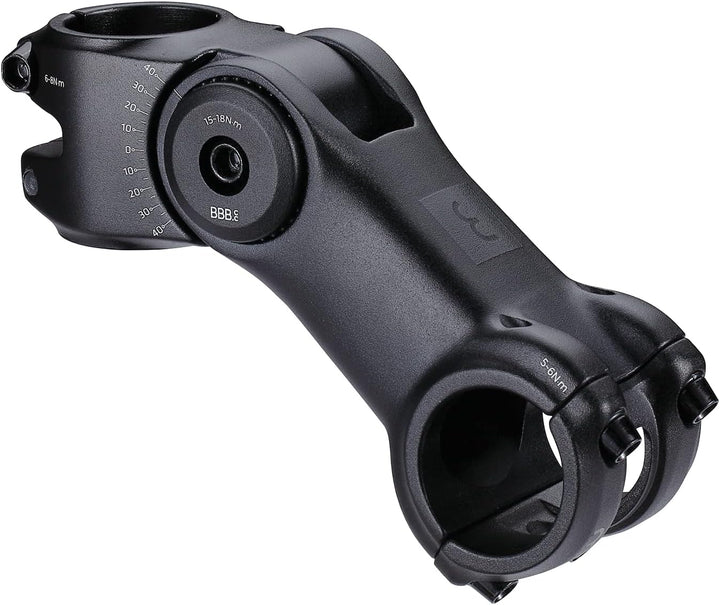 BBB Cycling Highfix Os Fahrradlenkervorbau Einstellbar mit-40° -+40° Stangendurchmesser 31,8mm 6061