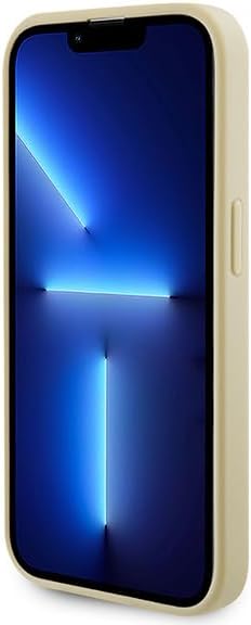 GUESS GUHMP15LPSAHMCB Hülle für iPhone 15 Pro 6.1" golden hardcase Saffiano