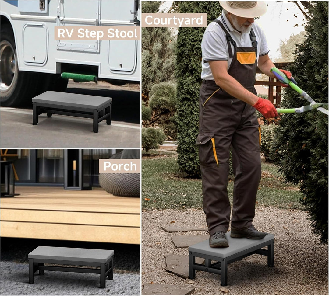 Tritthocker aus HDPE für Erwachsene & Kinder, Klohocker 230KG Tragkraft, Wasserfester Tritt mit Anti