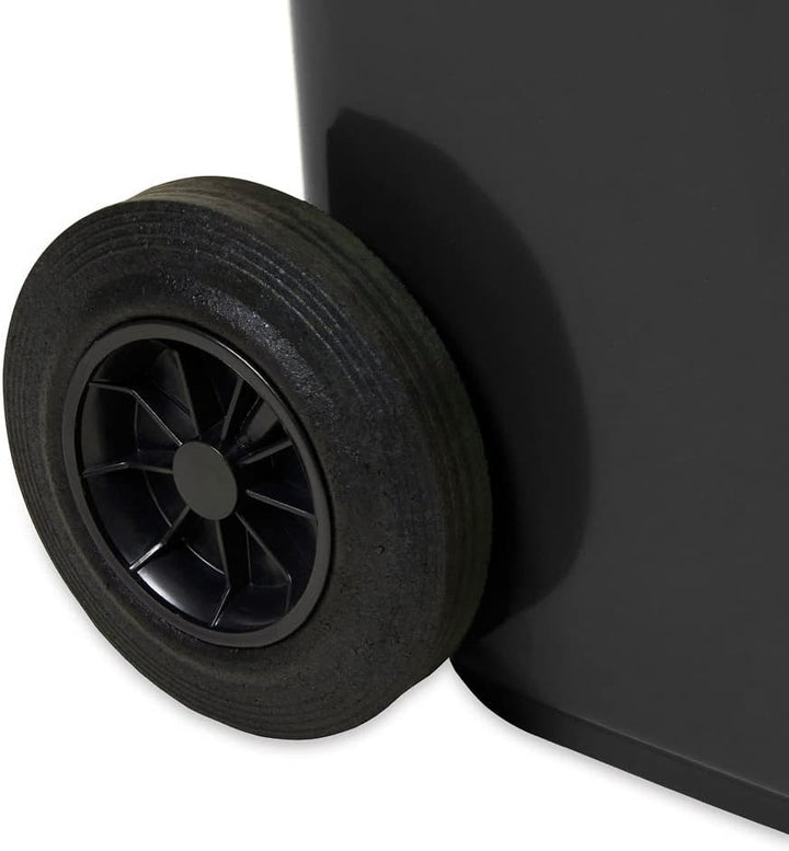 JESTIC Mülltonne Abfalltonne Reststofftonne 120L laufruhige Vollgummi-Räder NEU (Graphite)