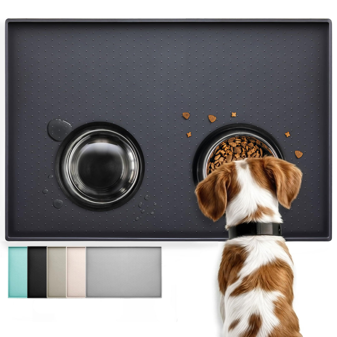 Conlun HundeFuttermatte Katzen Futtermatte, Rutschfestes Design, 100% wasserdichte Haustierfutter Ma