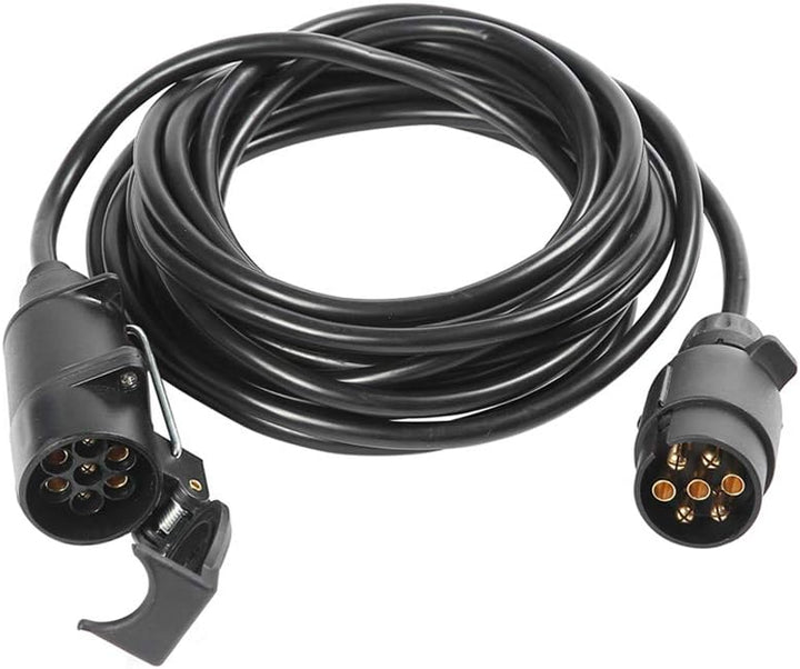 ETUKER 6Meter Anhänger Verlängerungskabel 7 Polig, Anhängerkabel 7 Polig Mit Stecker Steckdose, 12V