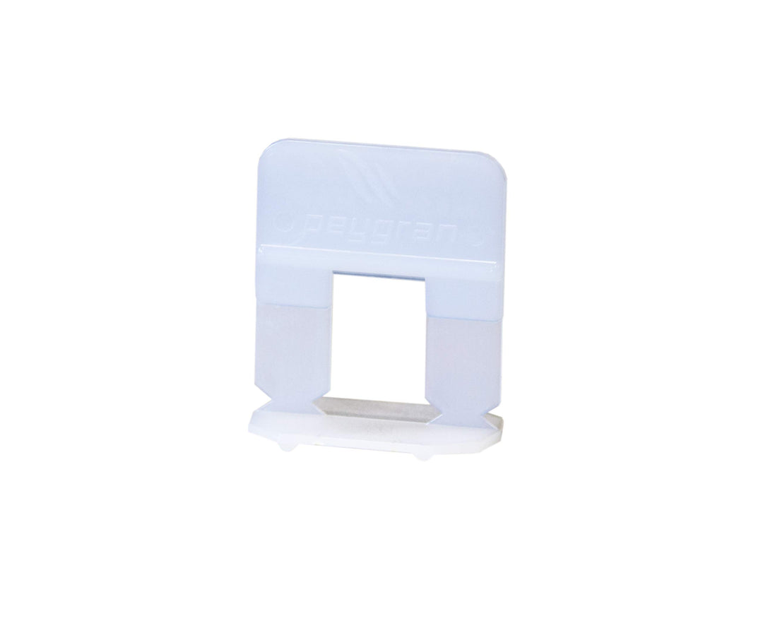 Zuglaschen Nivelliersystem Peygran 1mm weiss 100 Stück, 100