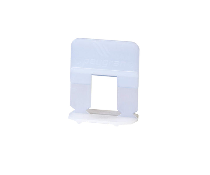 Zuglaschen Nivelliersystem Peygran 1mm weiss 100 Stück, 100