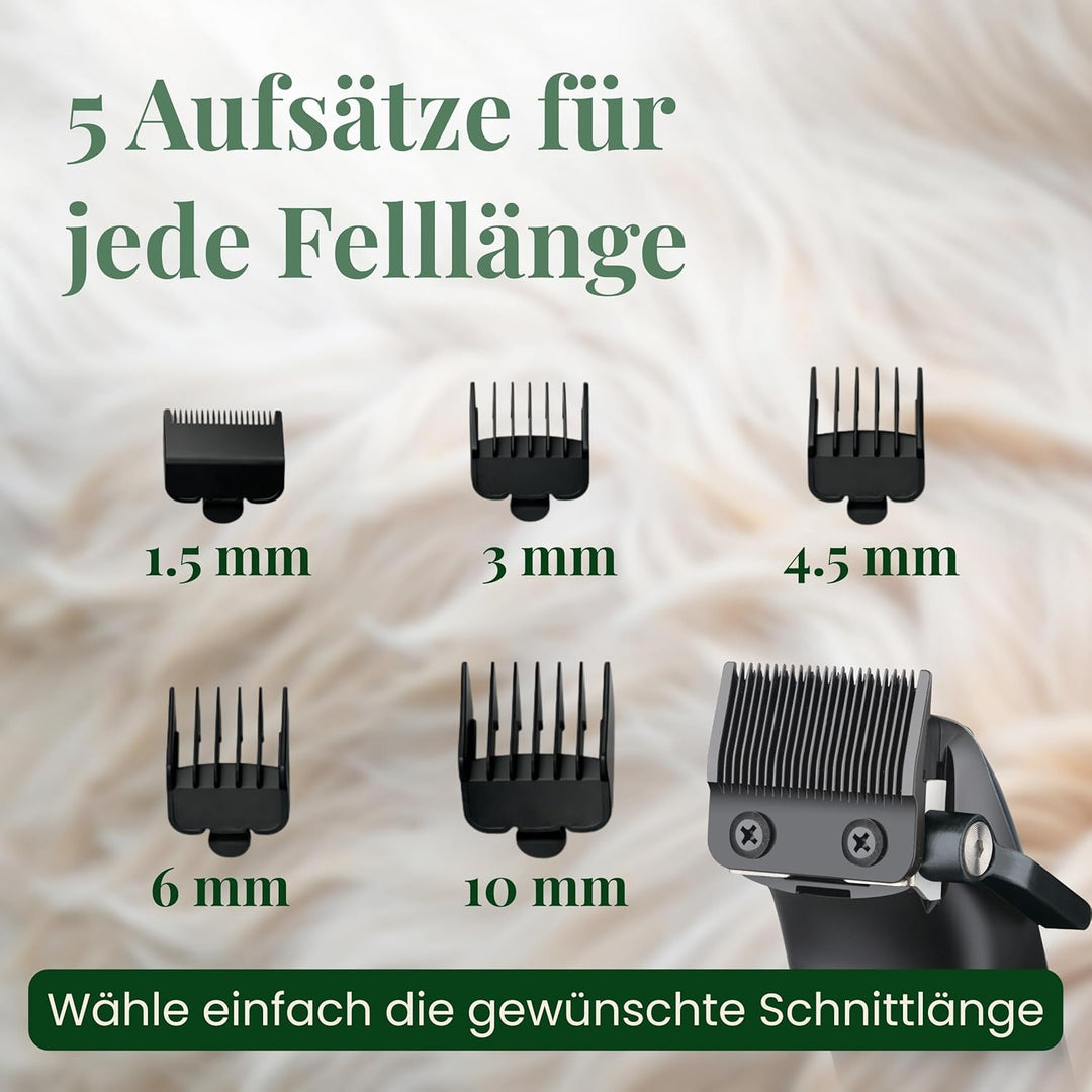 Hundeschermaschine für dickes dichtes Fell - leise Profi Schermaschine für Hunde Fellpflege - Hundet