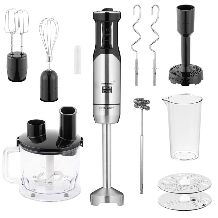 Koliber ROTOMAX X 1400W PRO Stabmixer Set XXL 14in1 Pürierstab 1 5L Zerkleinerer Gemüsereibe Kartoff