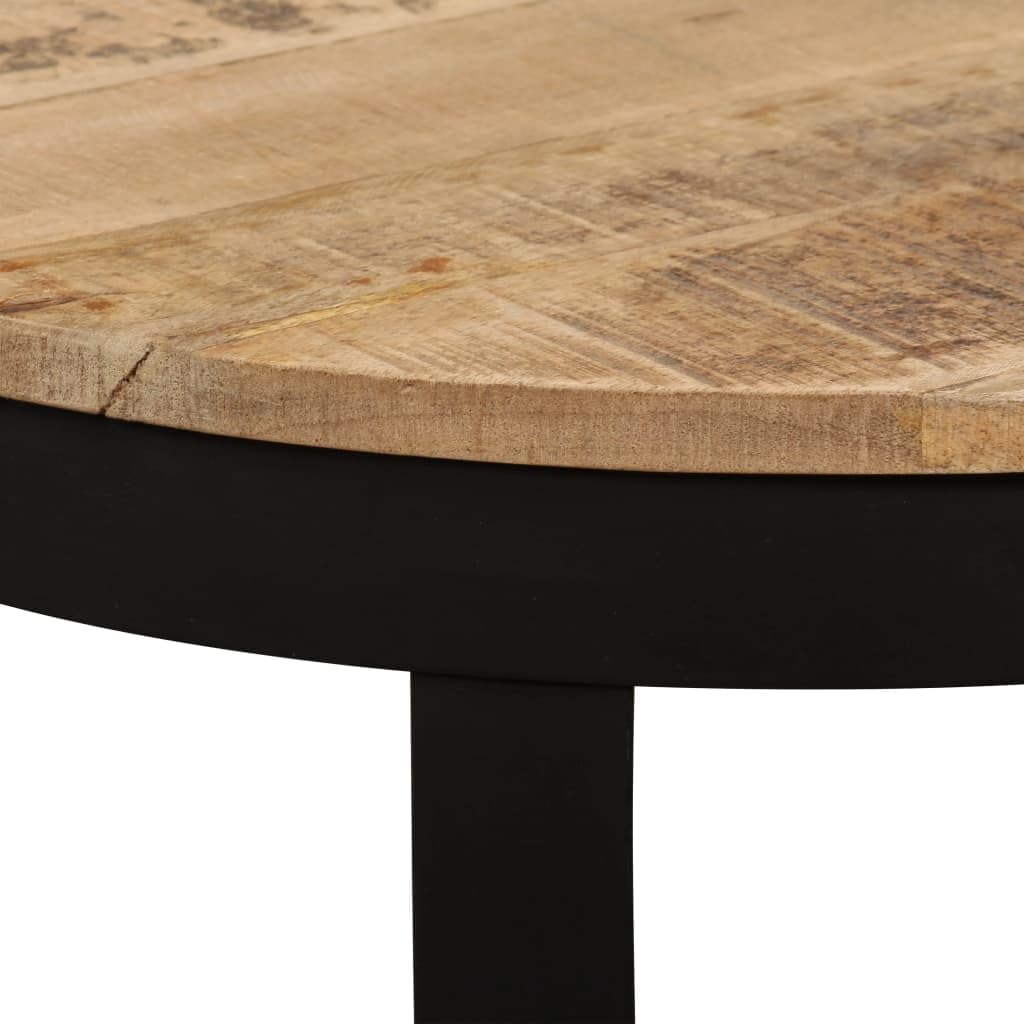 vidaXL Couchtisch Massivholz Kaffeetisch Wohnzimmertisch Beistelltisch Sofatisch Rund Tisch Wohnzimm