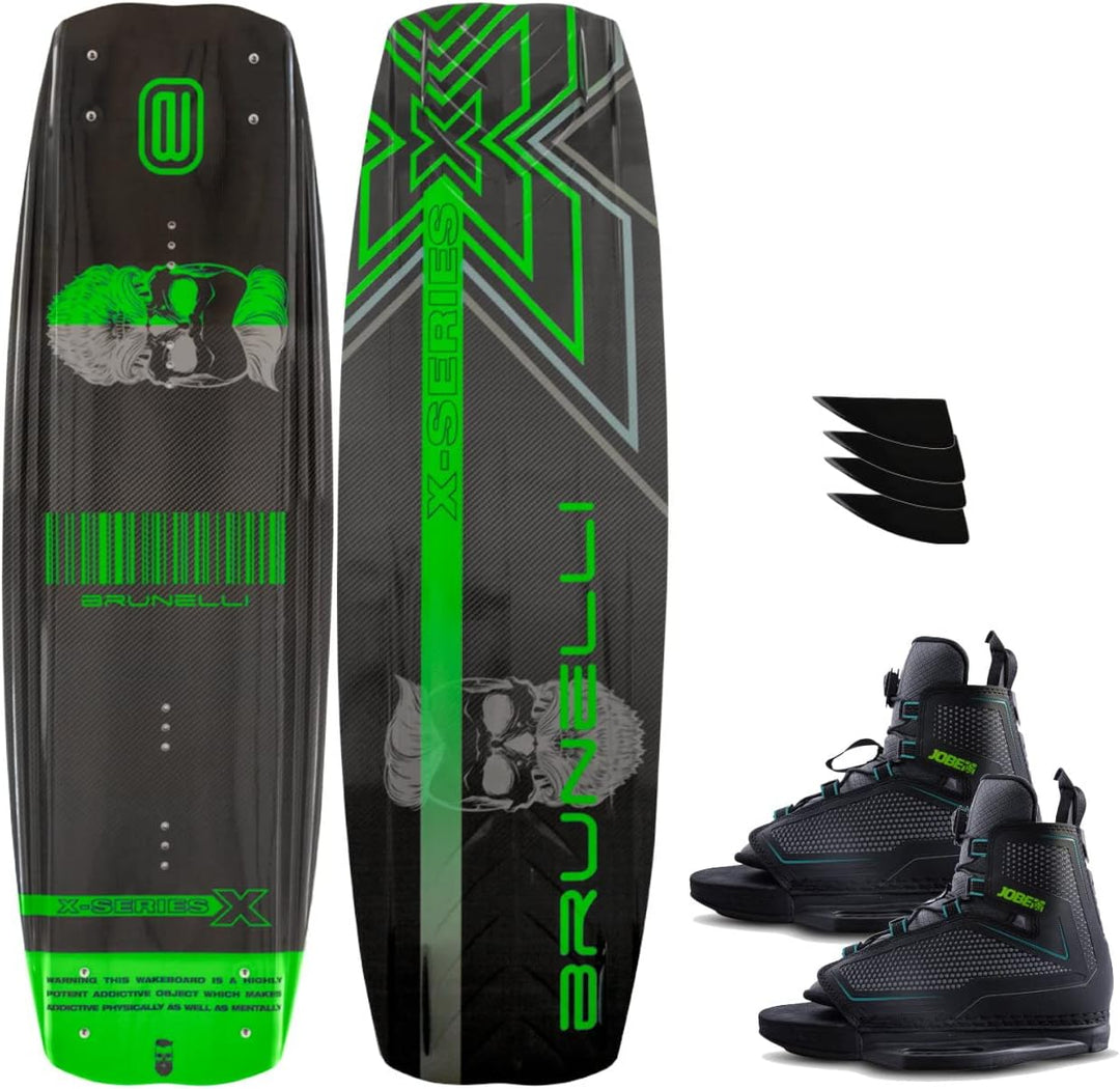 BRUNELLI Carbon Wakeboard Set 138 cm mit Jobe Maze Wakeboardbindungdung