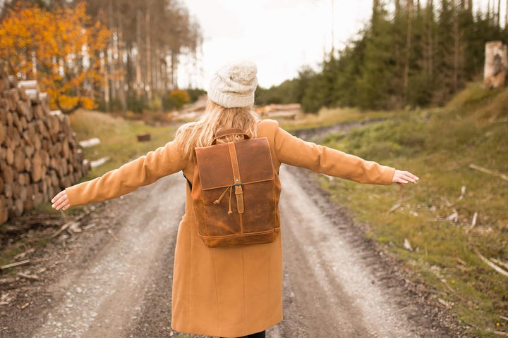 Gusti Kurierrucksack Leder - Jaime Rucksack Lederrucksack Vintage Cityrucksack Outdoorrucksack Lapto