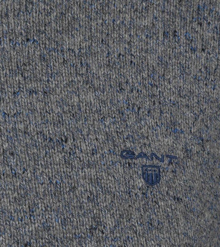 GANT Pullover Wolle Melange Grau - Grösse M - Herren - Bekleidung
