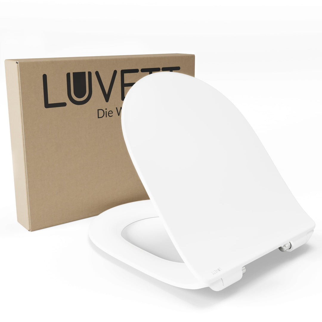 LUVETT® Deluxe WC-Sitz D800 mit Absenkautomatik, EasyClean (abnehmbar), Premium Duroplast > absolut