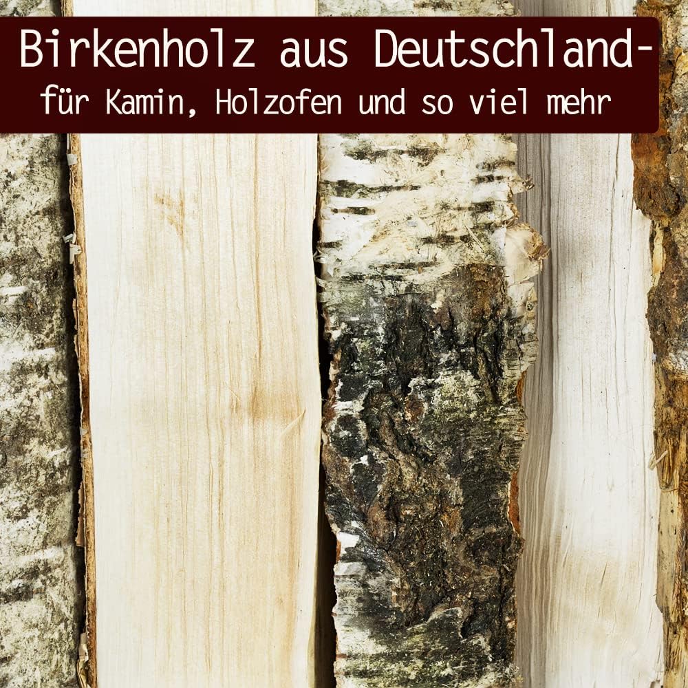 Brennholz Kaminholz Birkenholz Holz 15 kg Birke Für Ofen und Kamin Kaminofen Feuerschale Grill Feuer