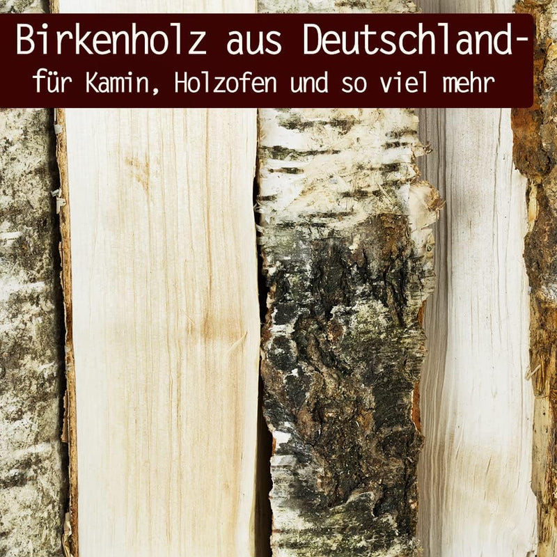 Brennholz Kaminholz Birkenholz Holz 15 kg Birke Für Ofen und Kamin Kaminofen Feuerschale Grill Feuer