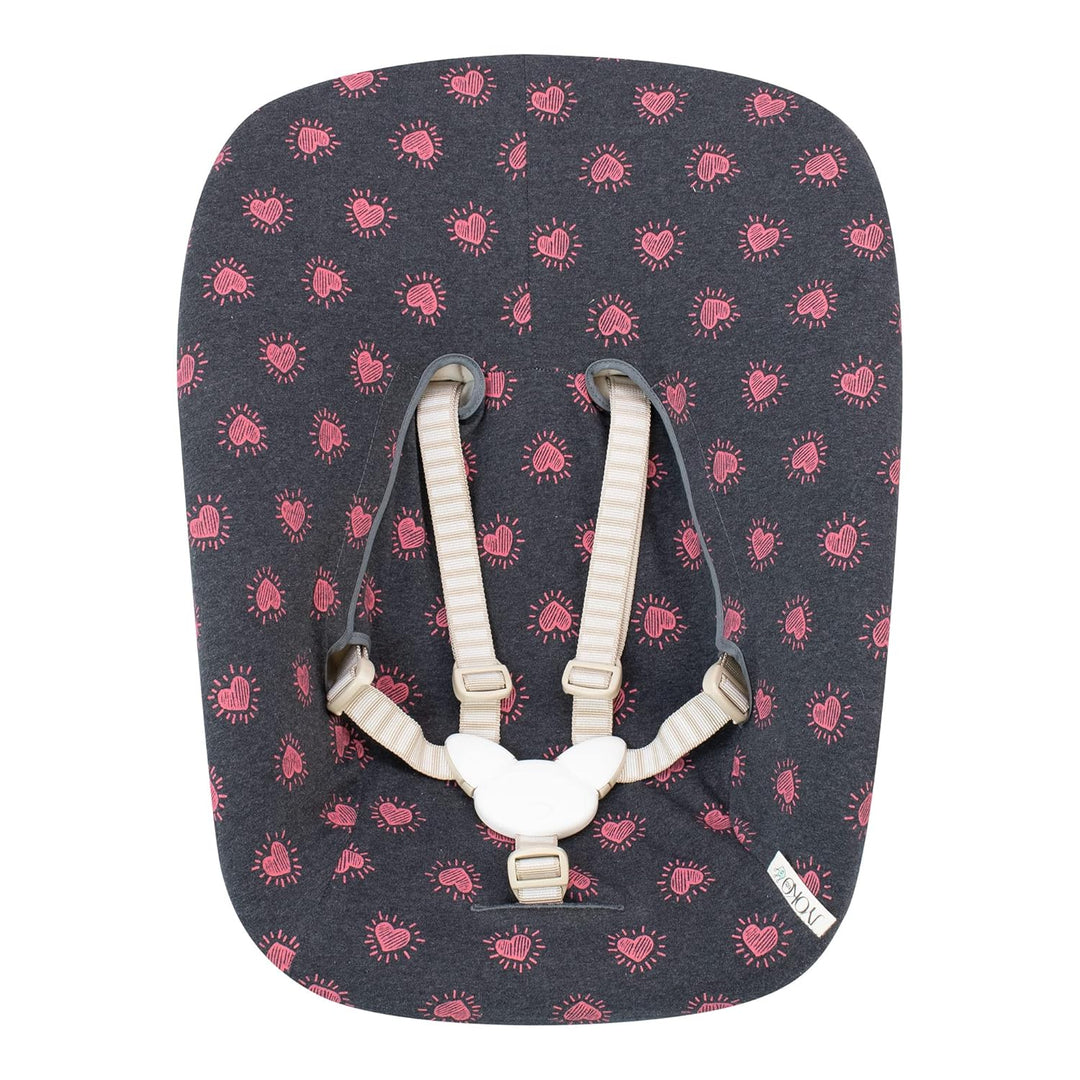 JYOKO KIDS Bezug kompatibel mit Stokke Newborn (Fluor Heart), Fluor Heart