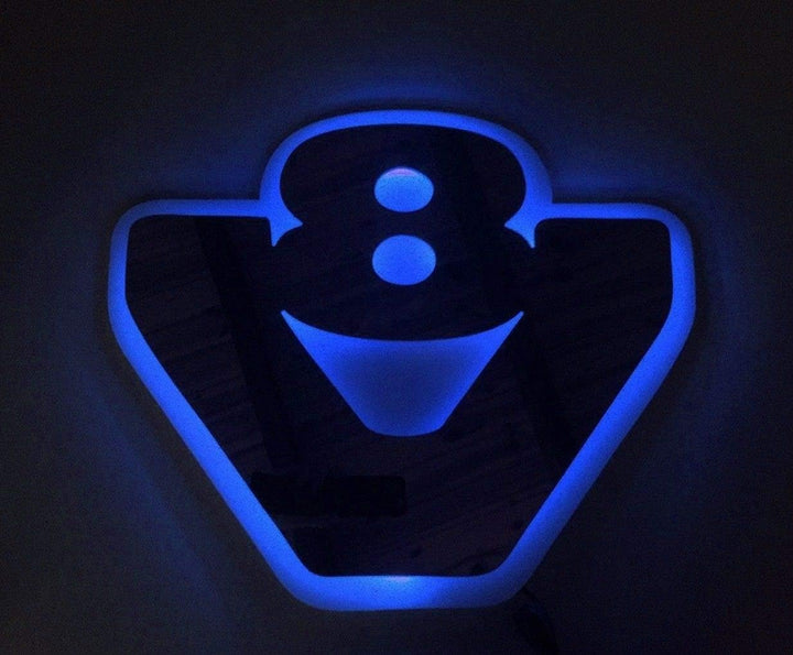 24 V RGB LED 3D Platte Silber matt grau neon 20 statische Farben Lichtzeichen V8 für Scania Trucks u