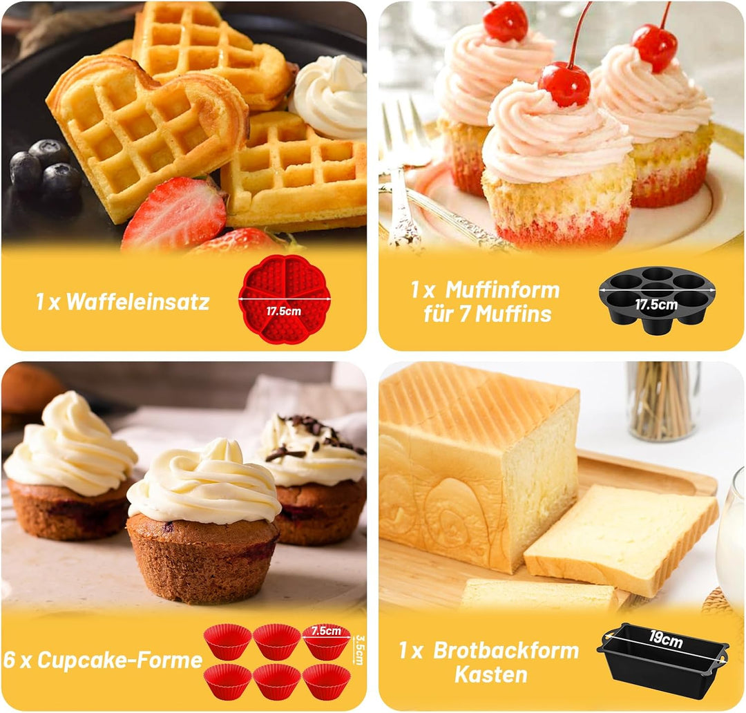 Heissluftfritteuse Zubehör - Airfryer Zubehör für Philips Airfryer 2000 Series NA229/00 NA220 4,2L H