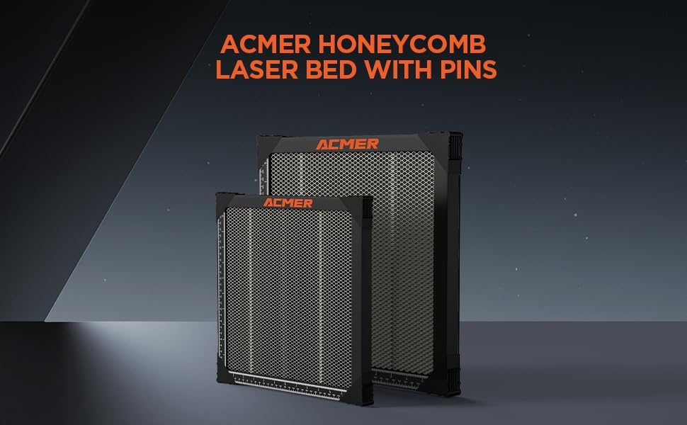 ACMER Waben-Laserbett, Laser Wabenarbeitstisch mit Aluminiumplatte, Schneidetisch für Laser Graviere
