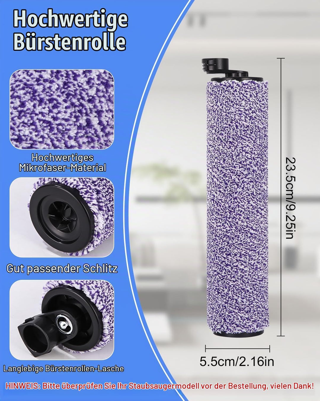 Zubehörset Bürstenwalze und Filter Zubehörset für Shark WDB1F2 für HydroVac XL 3-in-1 Staubsauger Er