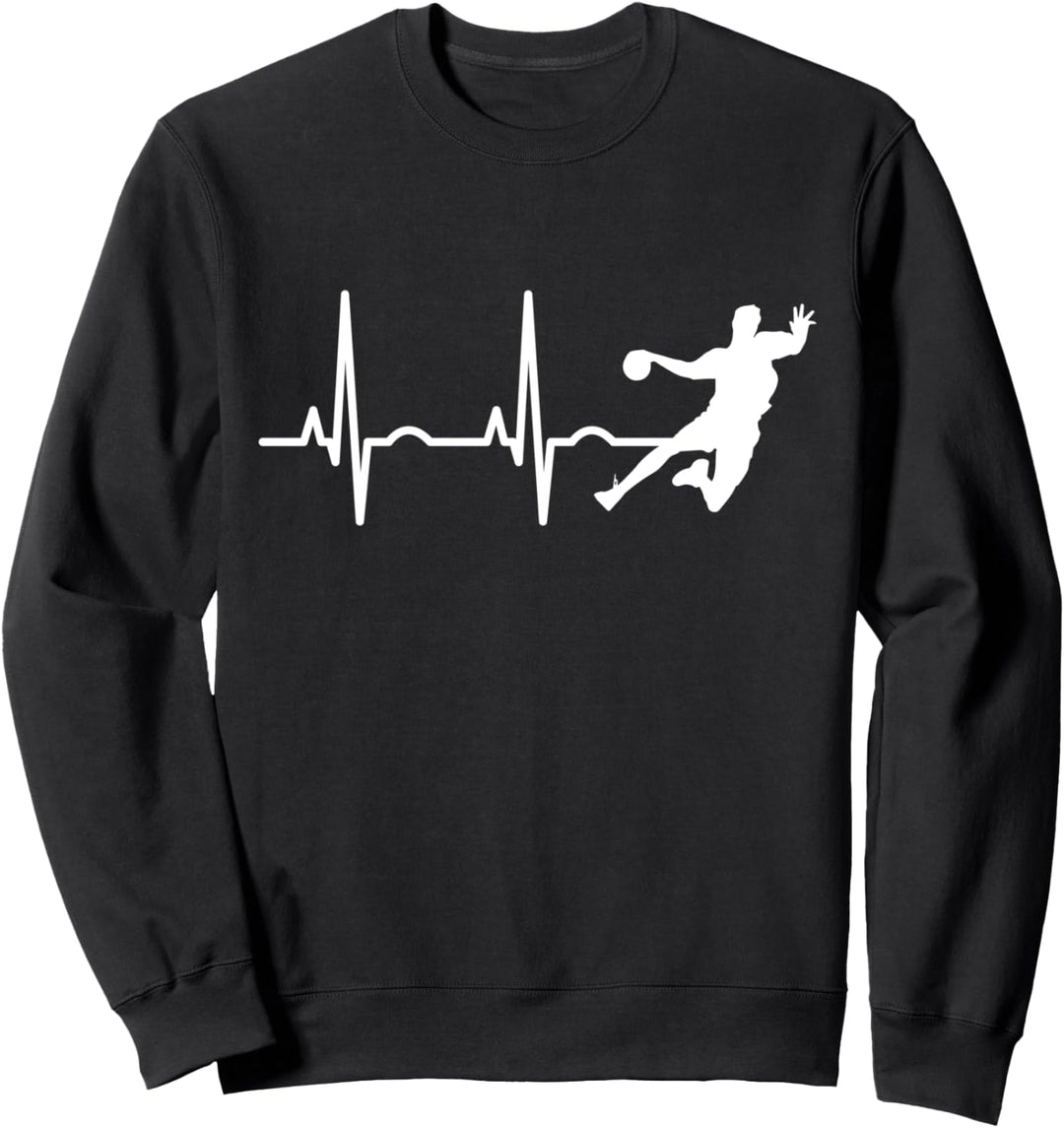 Handball Herzschlag Lustiger Handball Herren Damen Jungen Sweatshirt