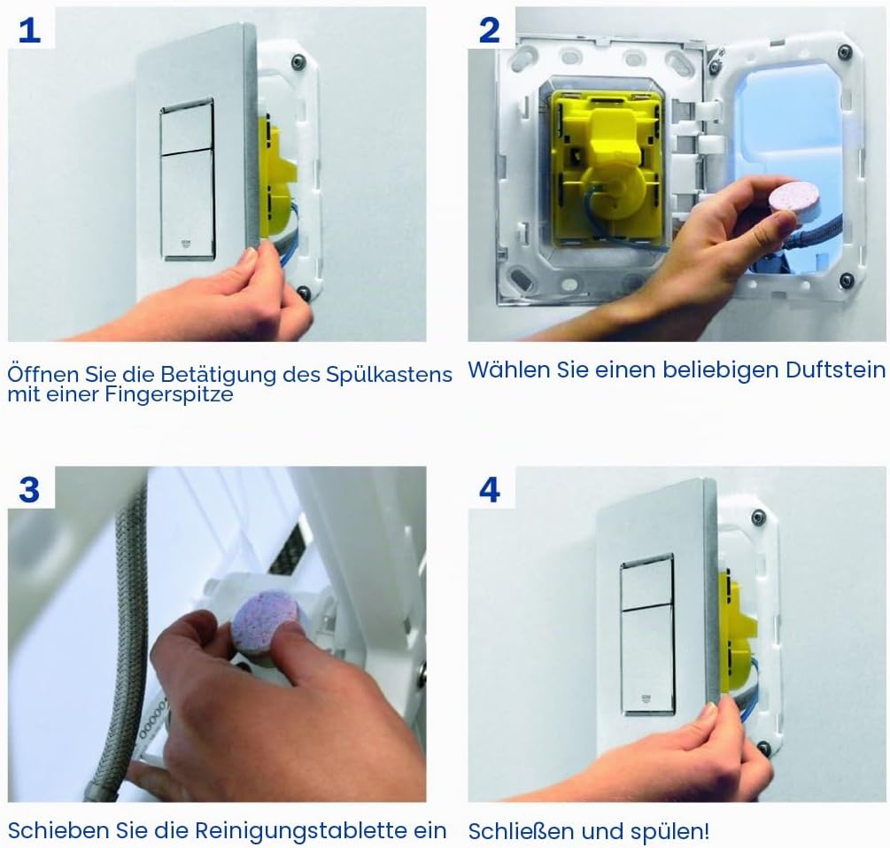 GROHE Rapid SL | Sanitärsysteme - 5-in-1 Set für WC, 1,13 m Bauhöhe | WC-Anlage mit Skate Cosmo-Wand
