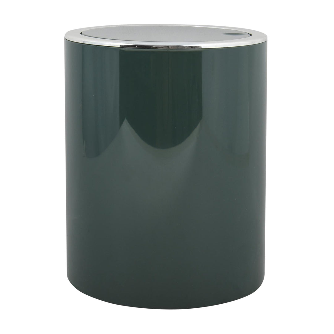 MSV - Bad Series Aspen Badezimmer-Abfalleimer - Pedal- und Schwingdeckel - 6 l - Ø18,5 x 26 cm - Dun